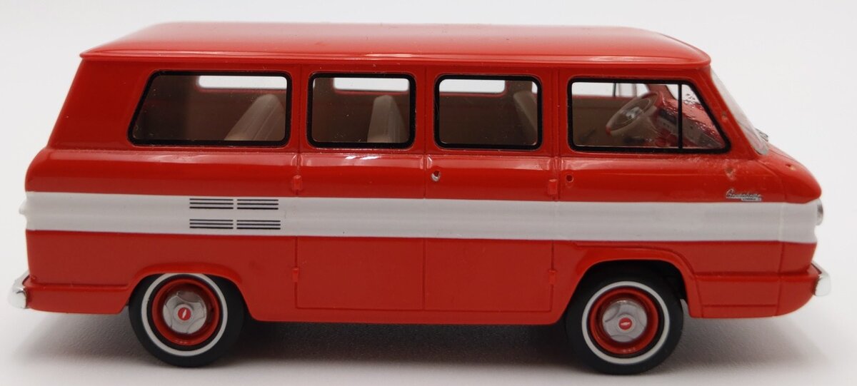 NEO 46525 1:43 Chevrolet Corvair Window Van Rot/Weiss EX
