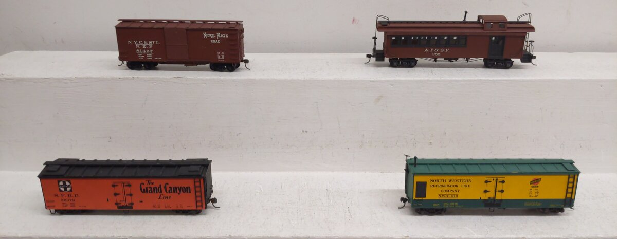Silver Streak HO Scale Assorted Freight Car Assembled Kits [4] VG/Box