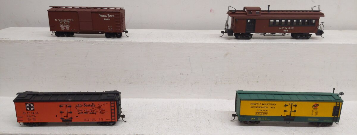 Silver Streak HO Scale Assorted Freight Car Assembled Kits [4] VG/Box