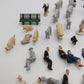 HO Scale Assorted Figures, Lamp Posts, & Benches [100+] EX