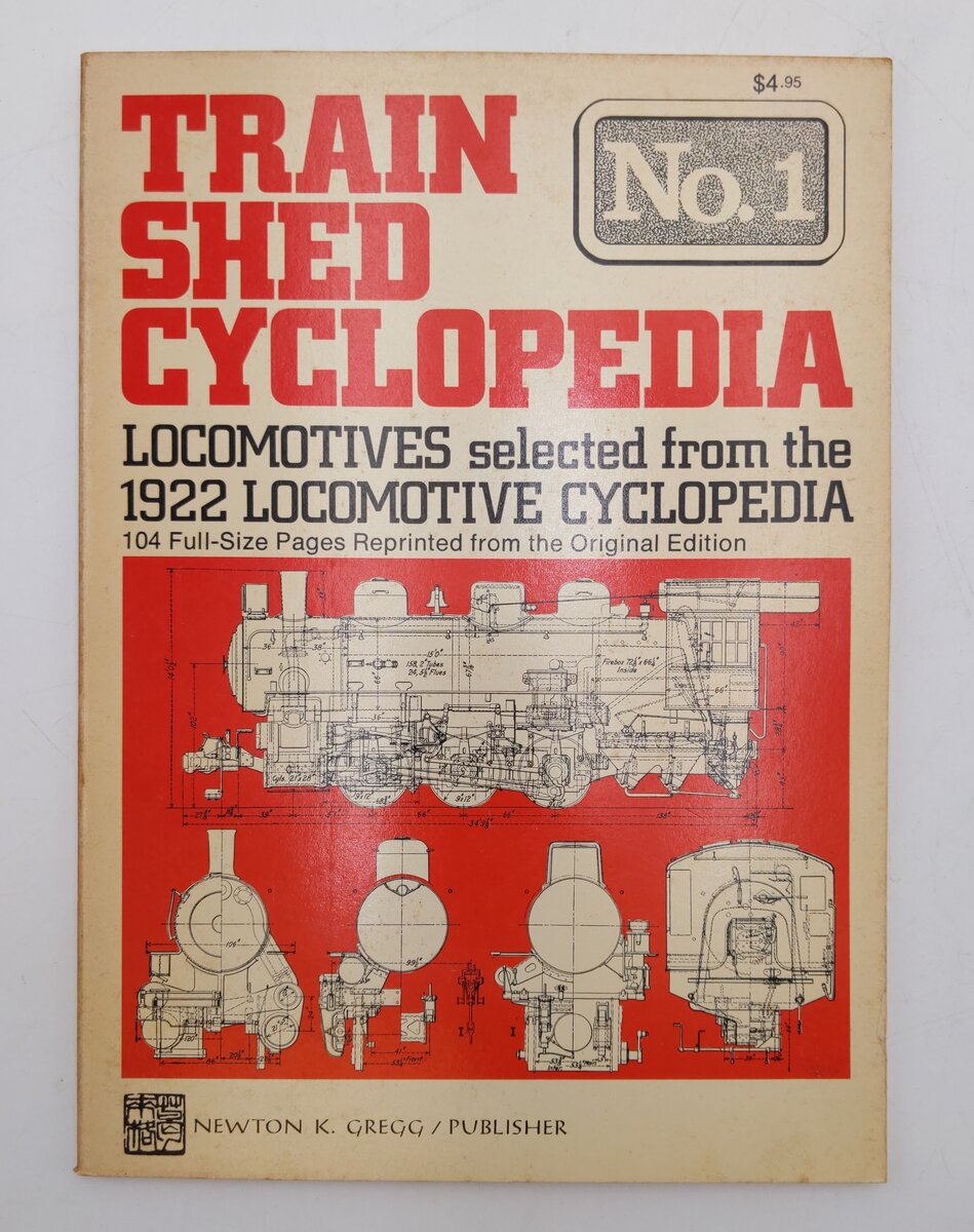Train Shed Cyclopedia No.1 Paperback Book By Newton K. Gregg VG