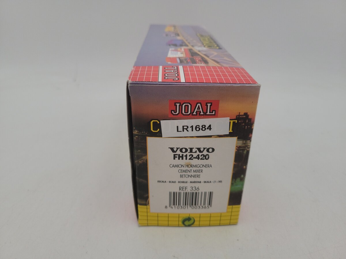 Joal 336 1:50 Scale White & Green Volvo FH12-420 Die-Cast Cement Mixer EX/Box