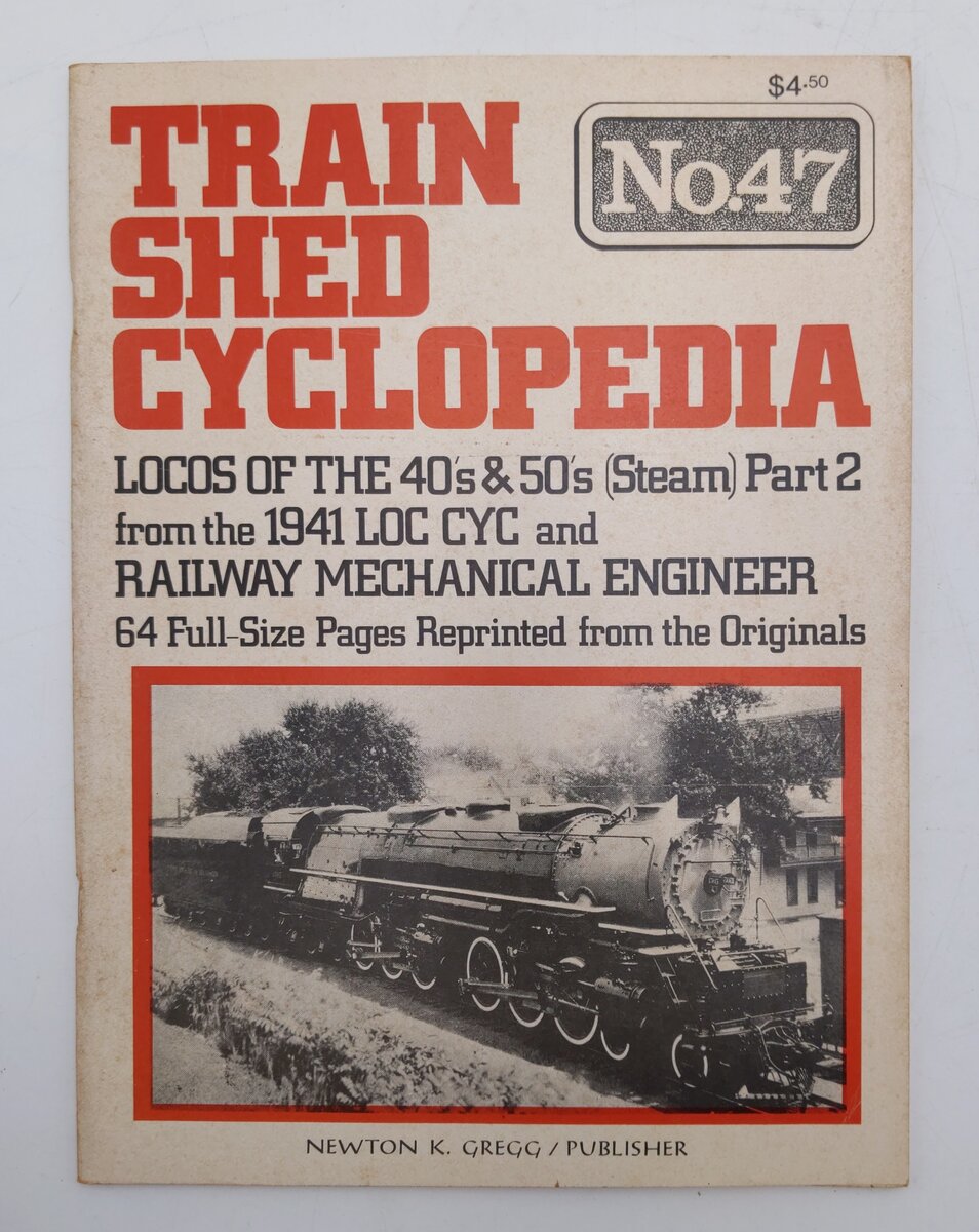 Train Shed Cyclopedia No.47 Paperback Book By Newton K. Gregg VG