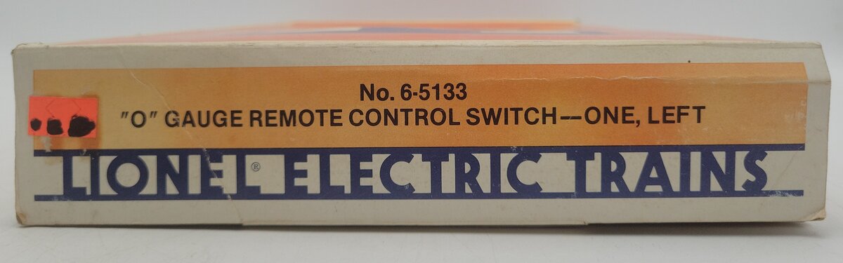 Lionel 6-5133 O Left Hand Remote Control Switch Turnout EX/Box