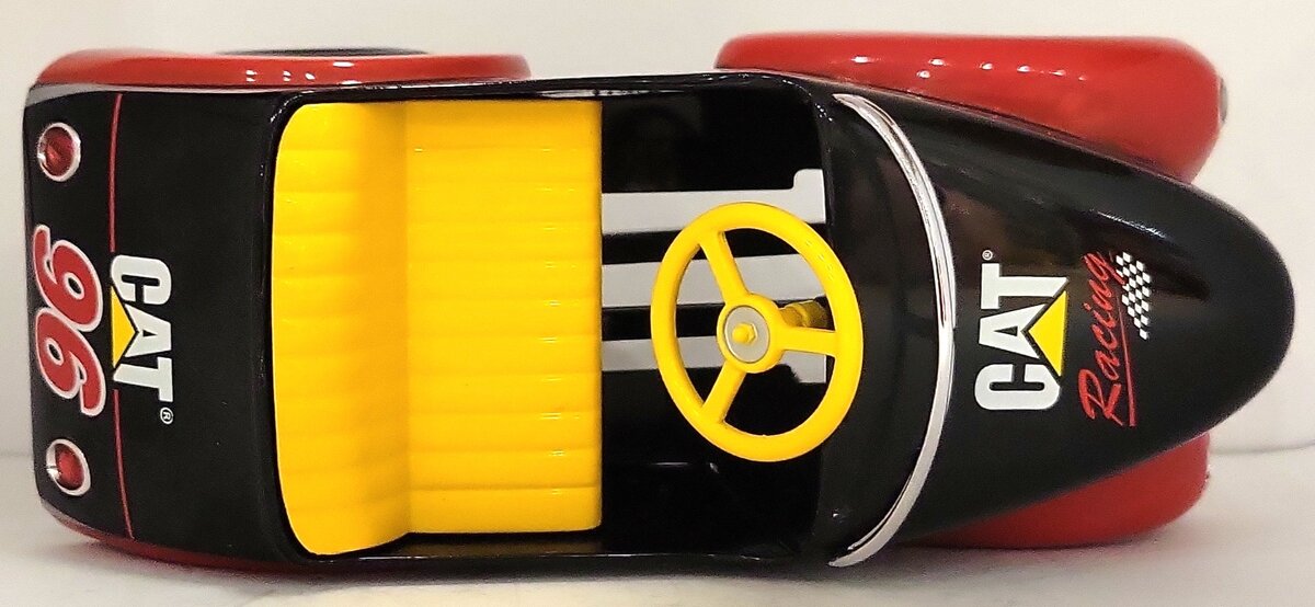 1941 Garton 1:6 Scale Diecast Street Rod Pedal Car CAT Racing Bank LN/Box