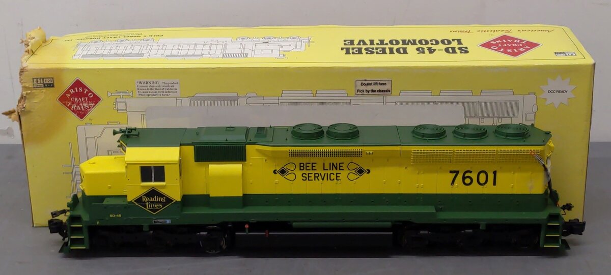 Aristo-Craft ART-22415 G Gauge Reading SD-45 Diesel Engine #7604 EX/Box