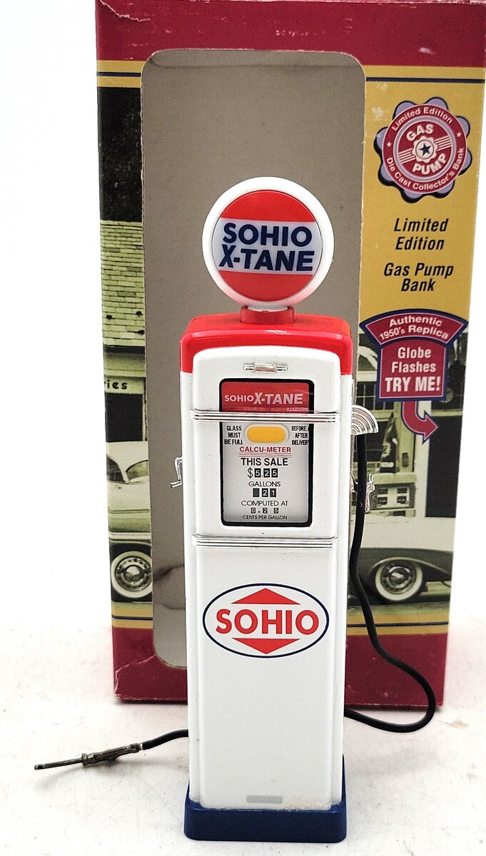 Crown Premiums 50-GBP-28 Limited Edition Sohio Gas Pump Bank LN/Box
