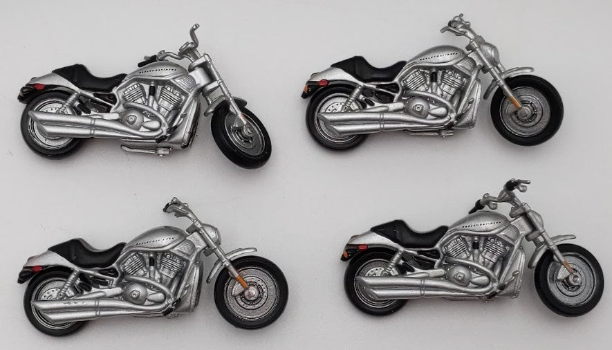 MTH 30-4131B O Gauge Harley-Davidson Flat Car with 4 V-Rod Bikes EX/Box