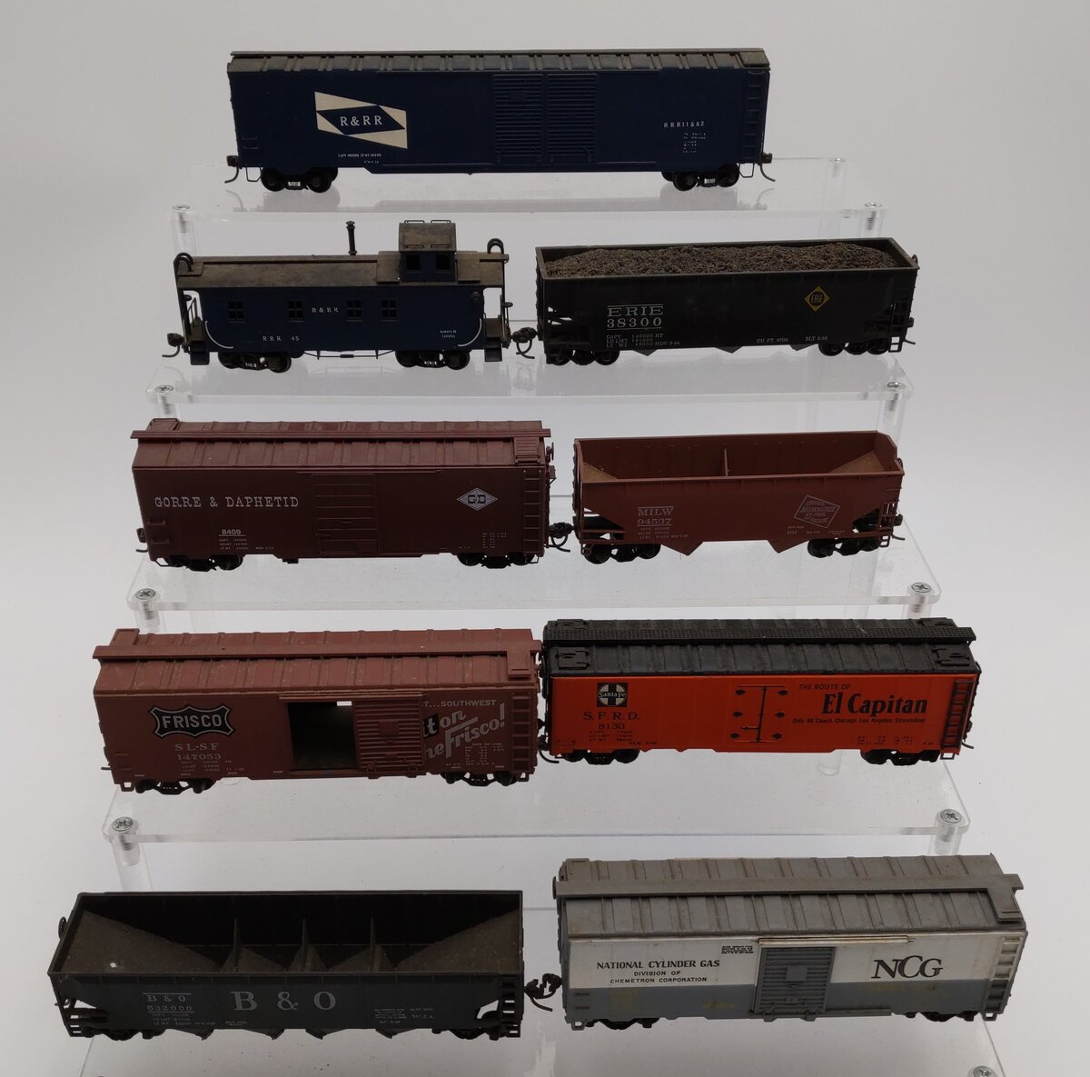 Varney & Other HO Scale Assorted Freight Cars [9] VG