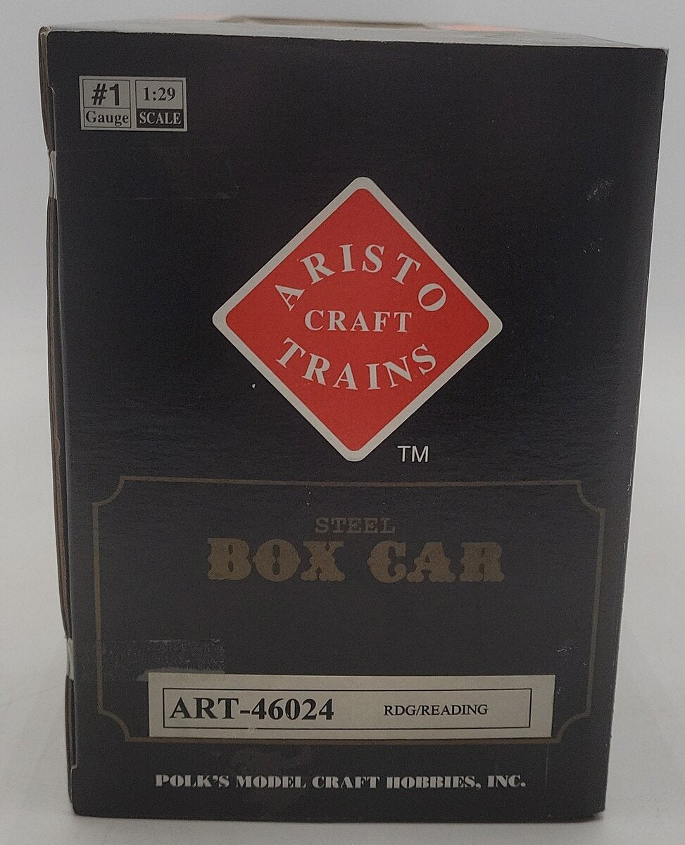 Aristo-Craft 46024 G Scale Reading Steel-Side Boxcar EX/Box