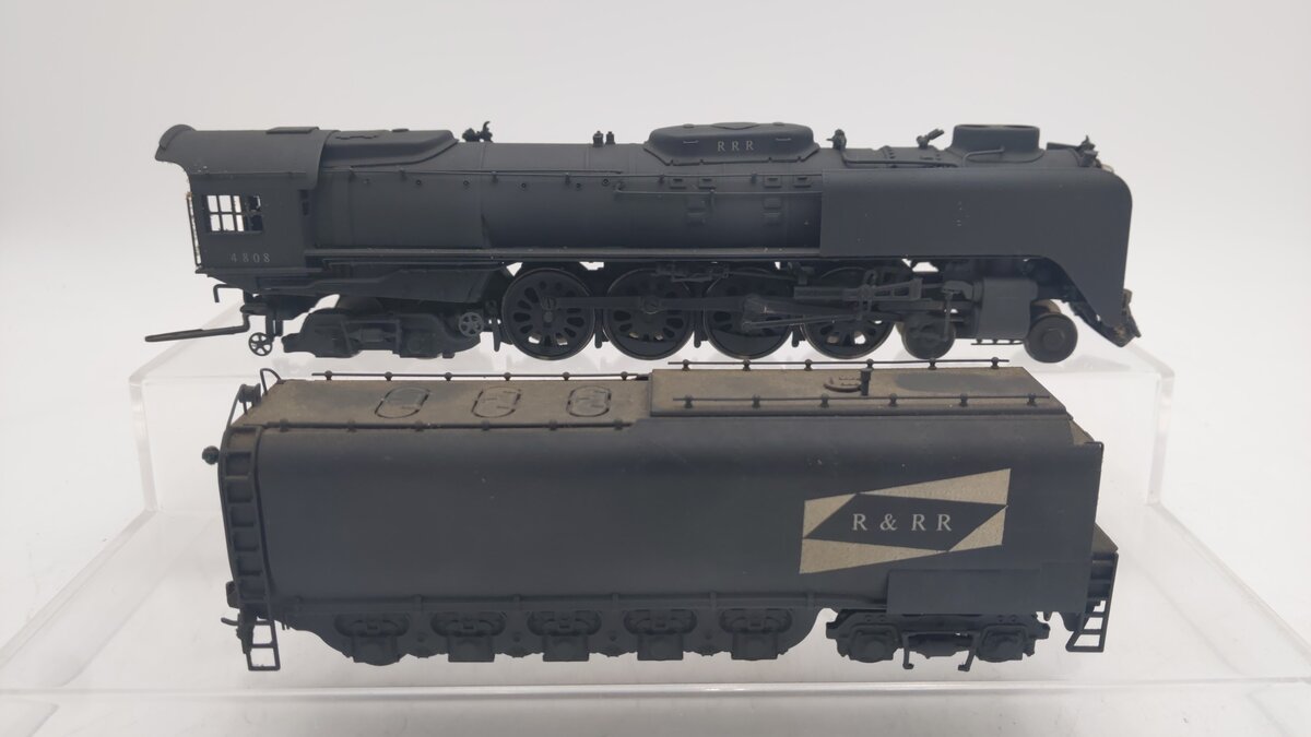 HO Scale BRASS CUSTOM Rutland & Rock Ridge 4-8-4 Steam Locomotive & Tender #4808