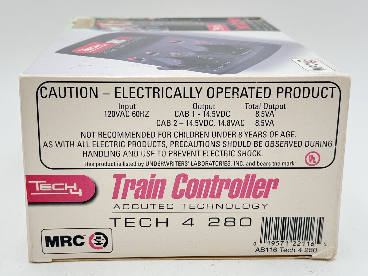 MRC AB116 Tech 4 280 Dual Power 16VA Train Controller EX/Box