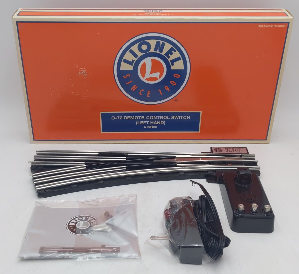 Lionel 6-65166 O72 Left Hand Remote Control Switch EX/Box