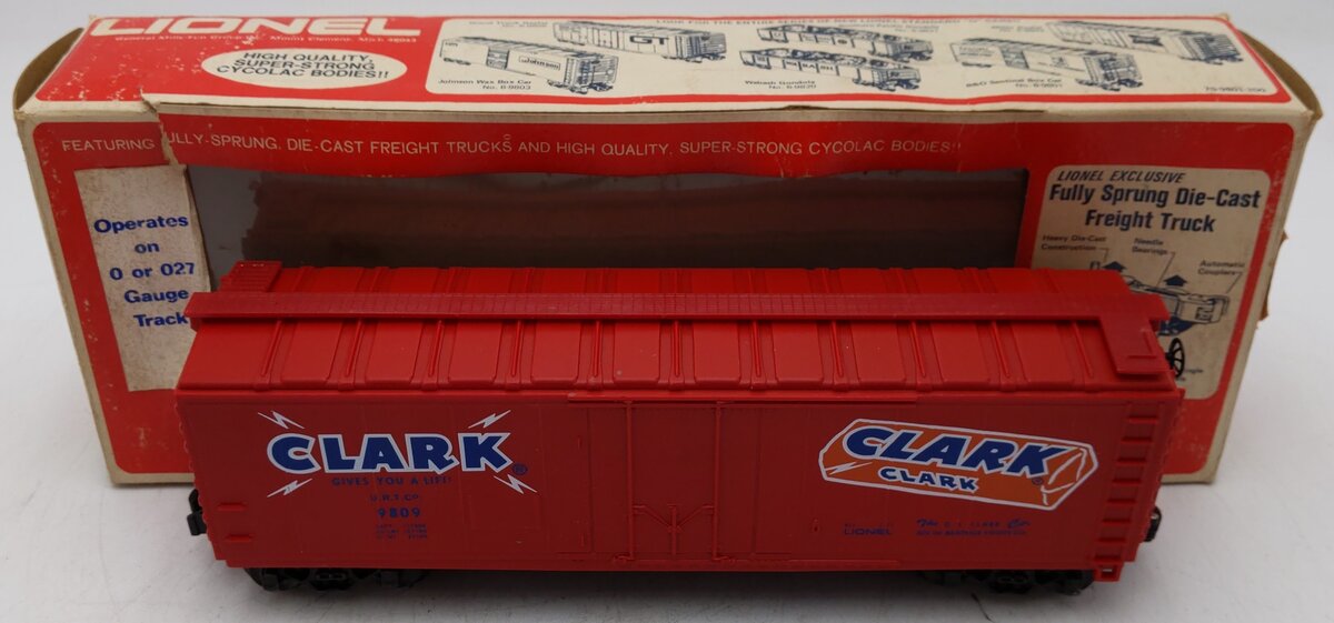 Lionel 6-9809 O Gauge Clark Reefer Car #9809 EX/Box