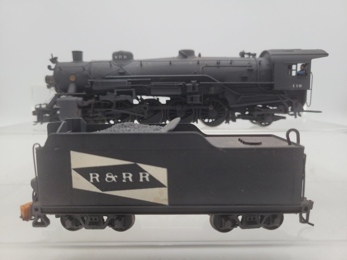 Bachmann HO Scale CUSTOM Rutland & Rock Ridge Steam Locomotive & Tender #119