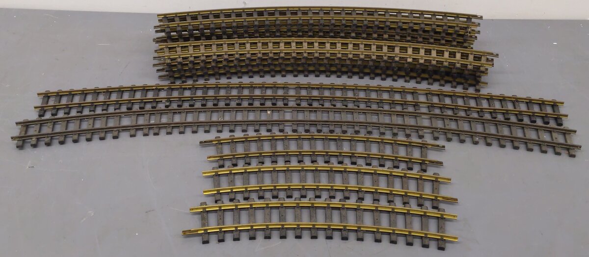 Aristo-Craft G Scale Assorted Curved BrassTrack Sections [15] EX