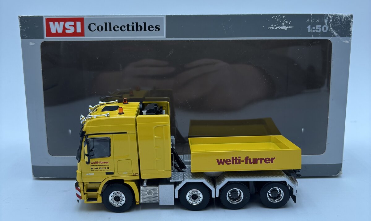 WSI 01-1018 1:50 Welti Furrer - Mercedes Actros Tractor with Ballast Box LN/Box