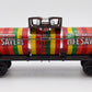 Lionel 6-9278 O Gauge Lifesavers Chrome Plated Single Dome Tank Car VG