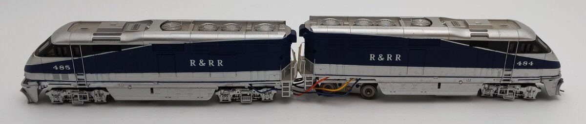 Athearn HO Scale EMD F59PHI AA Diesel Locomotive Set #484 #485 - Custom