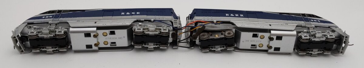 Athearn HO Scale EMD F59PHI AA Diesel Locomotive Set #484 #485 - Custom