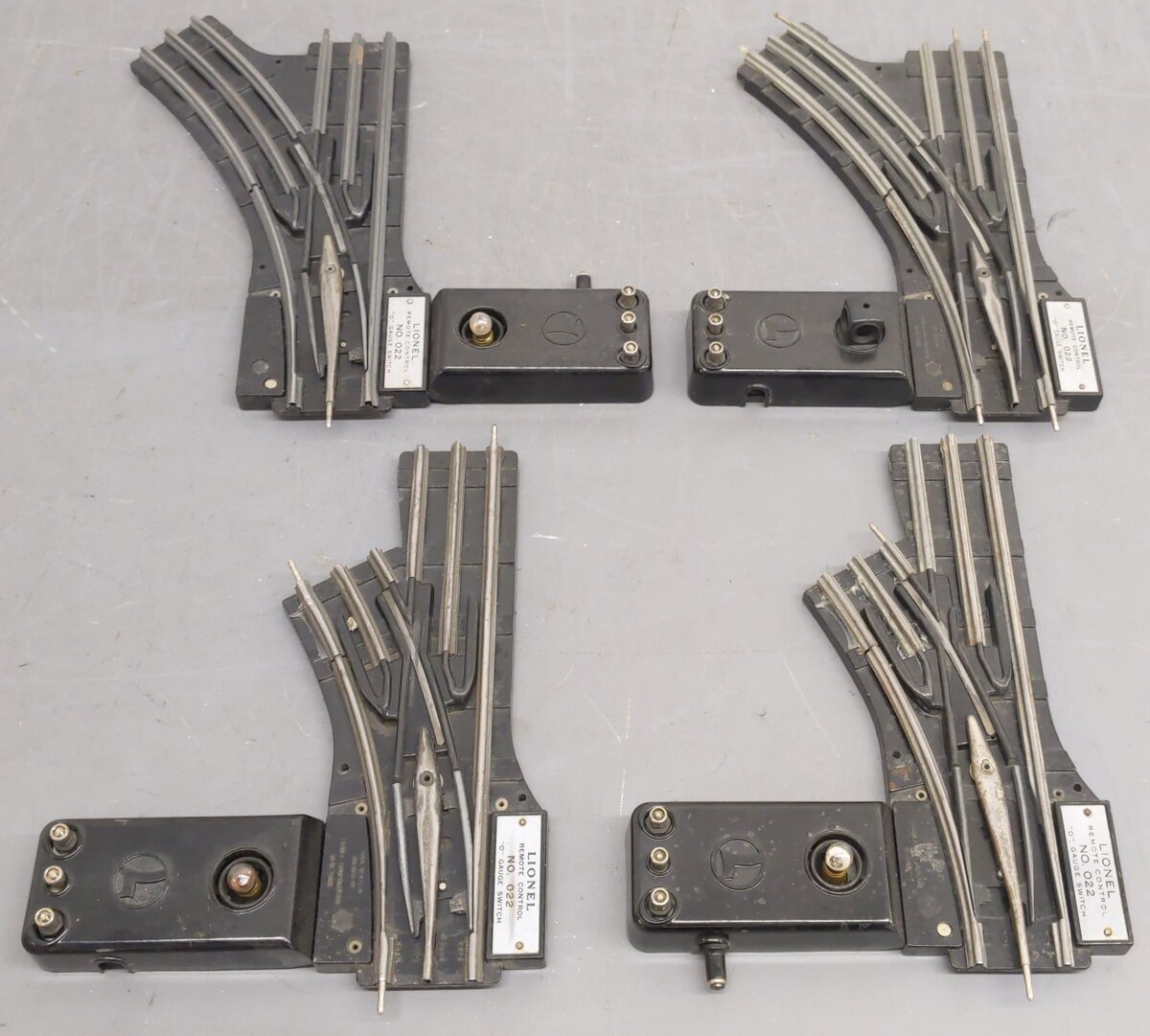 Lionel 022 Vintage O Gauge Left-Hand Turnout Control Switches (4)
