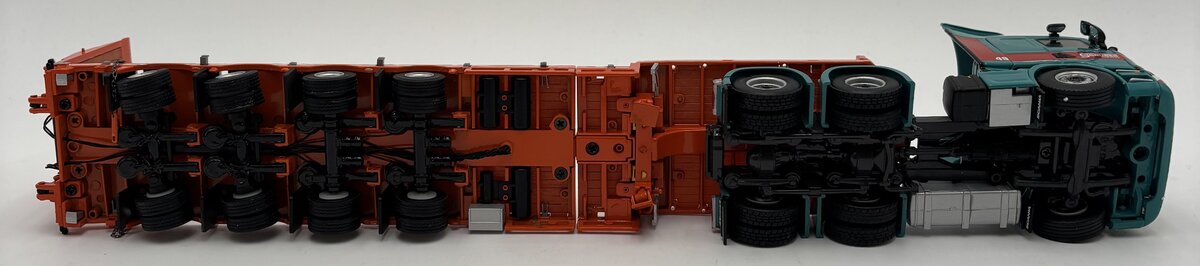 WSI 01-1850 1:50 Gruber Scania Streamline Highline 6x4 + Semi Low loader-4 Axle LN/Box