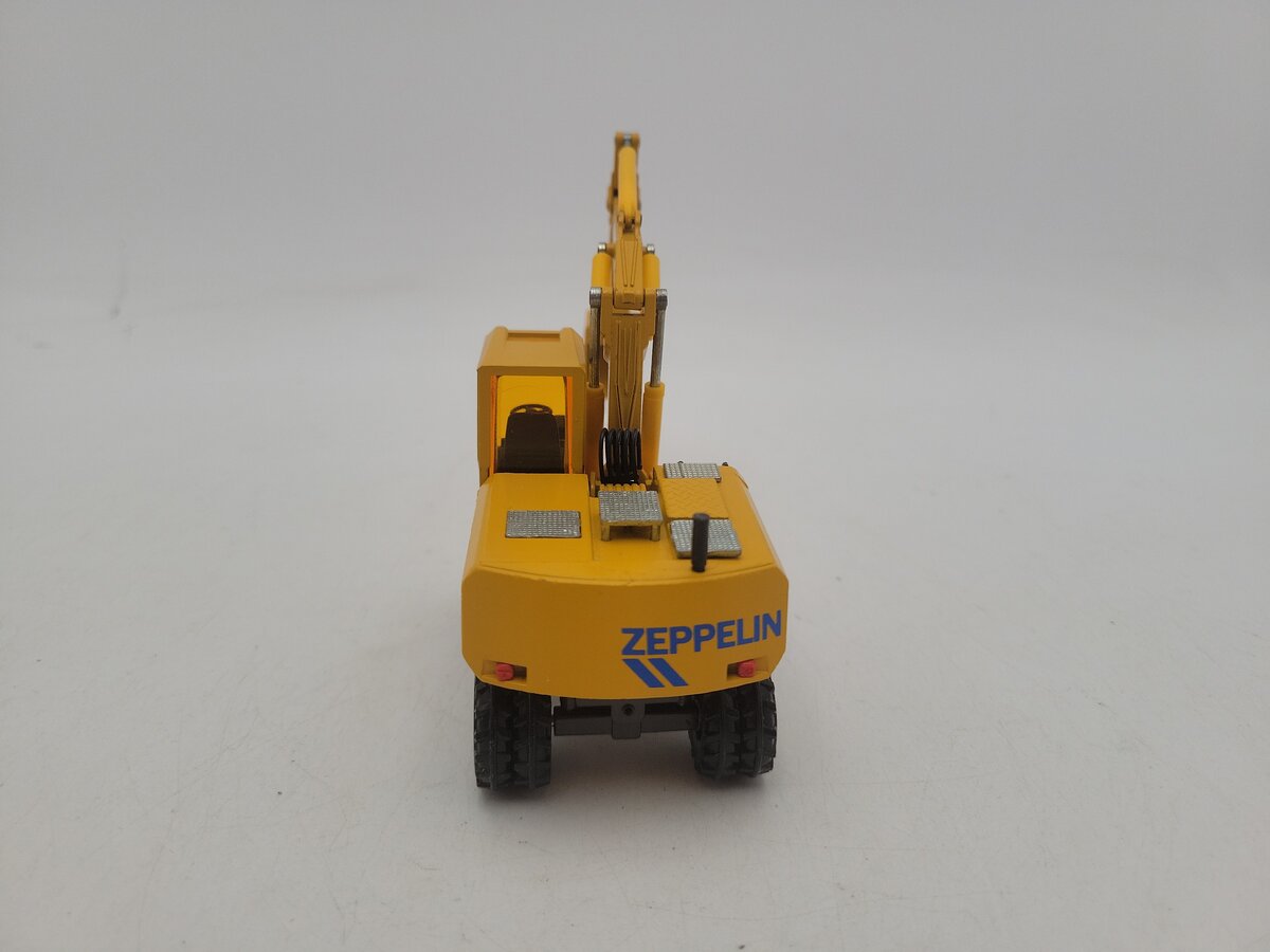 Conrad 2817 1:50 Scale Yellow Zeppelin ZM 15 Wheeled Mobile Excavator Diecast EX/Box
