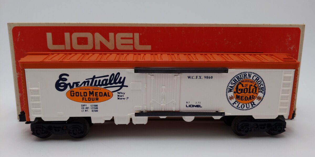 Lionel 6-9860 O Gauge Gold Medal Flour Billboard Reefer Car LN/Box