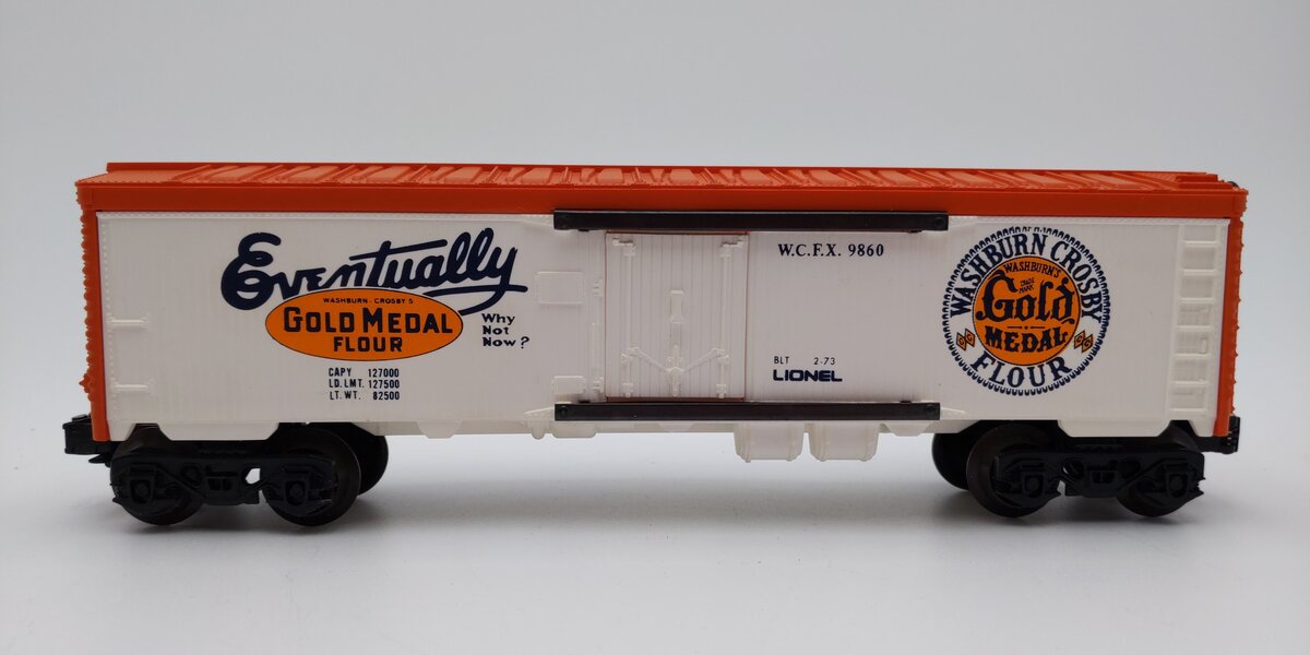 Lionel 6-9860 O Gauge Gold Medal Flour Billboard Reefer Car LN/Box