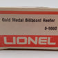 Lionel 6-9860 O Gauge Gold Medal Flour Billboard Reefer Car LN/Box