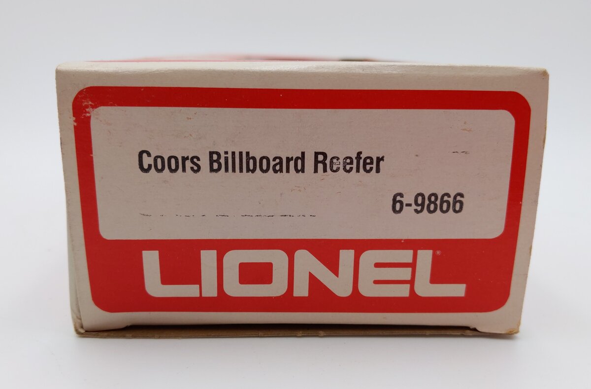 Lionel 6-9866 O Gauge Coors Beer Billboard Reefer Car #9866 EX/Box