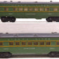 Lionel 2402 Vintage O Lionel Lines Green/Gray "Chatham" Pullman Car (2) VG