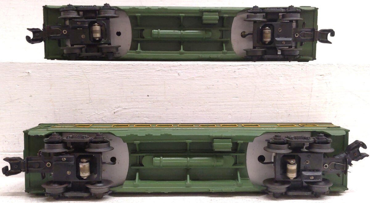Lionel 2402 Vintage O Lionel Lines Green/Gray "Chatham" Pullman Car (2) VG