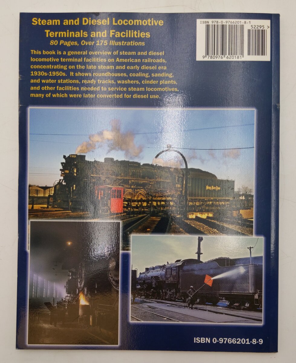 Steam and Diesel Locomotive Terminals and Service Facilities Paperback Book VG