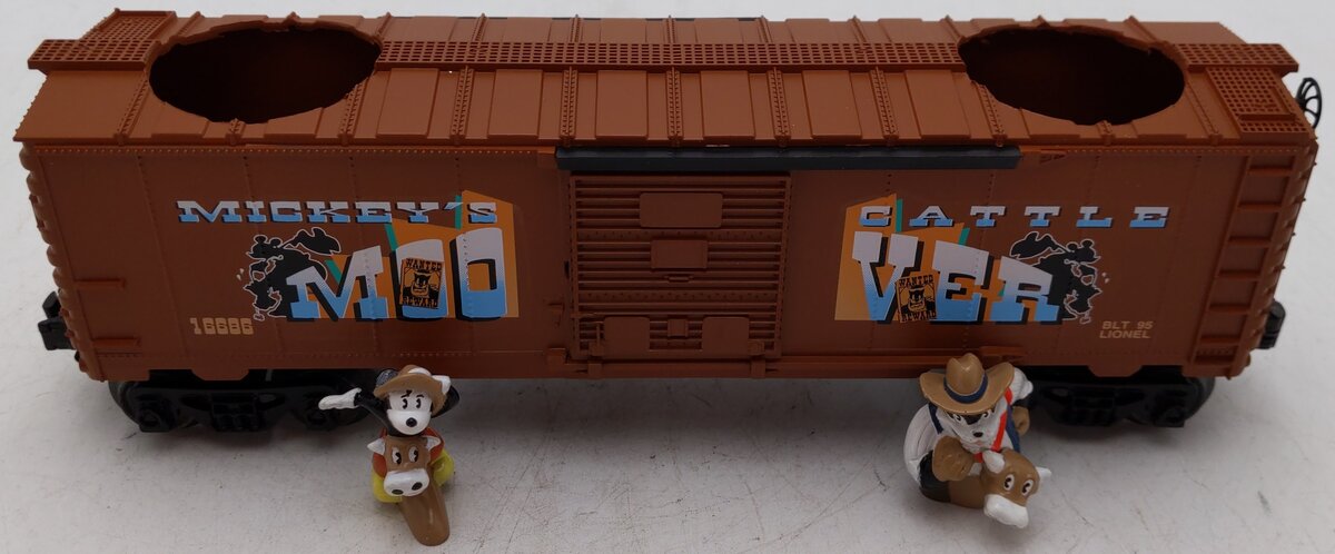 Lionel 6-16686 O Gauge Disney Mickey Mouse & Big Bad Pete Boxcar EX/Box