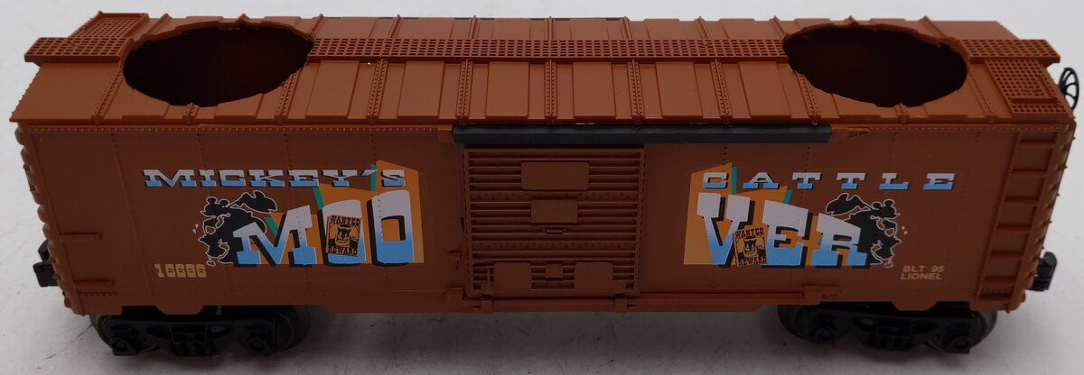 Lionel 6-16686 O Gauge Disney Mickey Mouse & Big Bad Pete Boxcar EX/Box