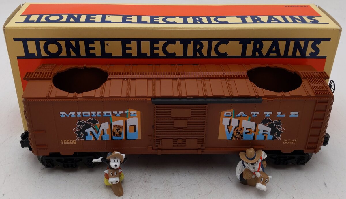Lionel 6-16686 O Gauge Disney Mickey Mouse & Big Bad Pete Boxcar EX/Box