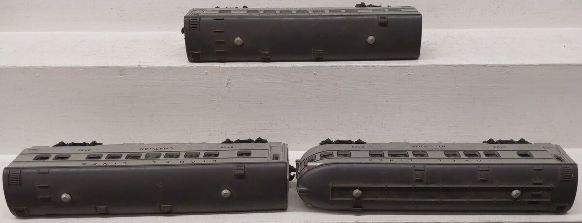 Lionel 2421S Vintage O Lionel Lines 2421, 2422, 2423 Passenger Cars: (Set of 3) VG