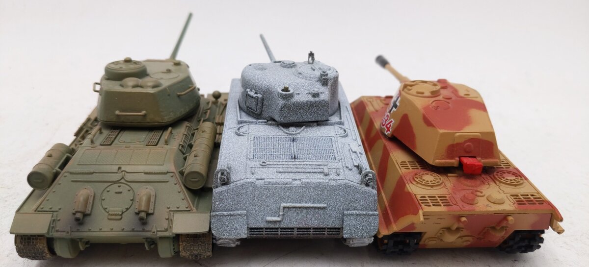 Corgi 1:48 Assorted Military Tanks Sherman, King Tiger, T34 Medium Tank [3] EX