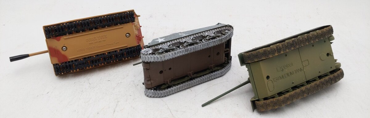 Corgi 1:48 Assorted Military Tanks Sherman, King Tiger, T34 Medium Tank [3] EX