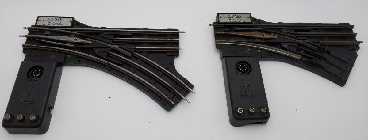 Lionel O22 Vintage Left Hand Remote Control Track Switch [2] VG