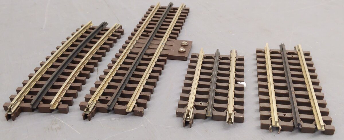 Atlas O Gauge Straight And Curved Track Sections #6010,6051,6053,6063 [23] EX