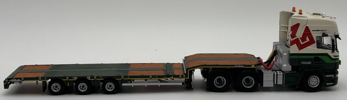 WSI 01-1387 1:50 Westdijk France-Scania R6 Topline 6x4 + Semi Dieplader 3 AS LN/Box