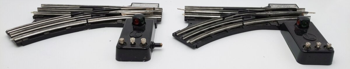 Lionel O22 & 6-65133 O Gauge Left Hand Remote Control Switch Turnouts [2] VG