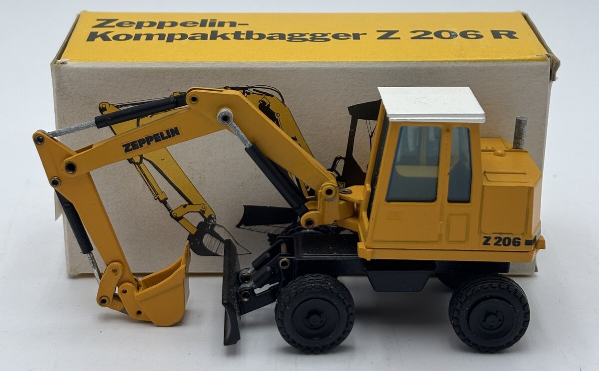 NZG 257 1:50 Scale Zeppelin-Kompaktbagger Z 206 M Mini Excavator Die-Cast Model EX/Box