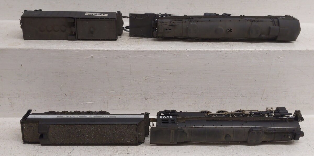 Bachmann & Rivarossi HO Scale Steam Locomotives w/ Tender #6472 #6008 - Painted VG