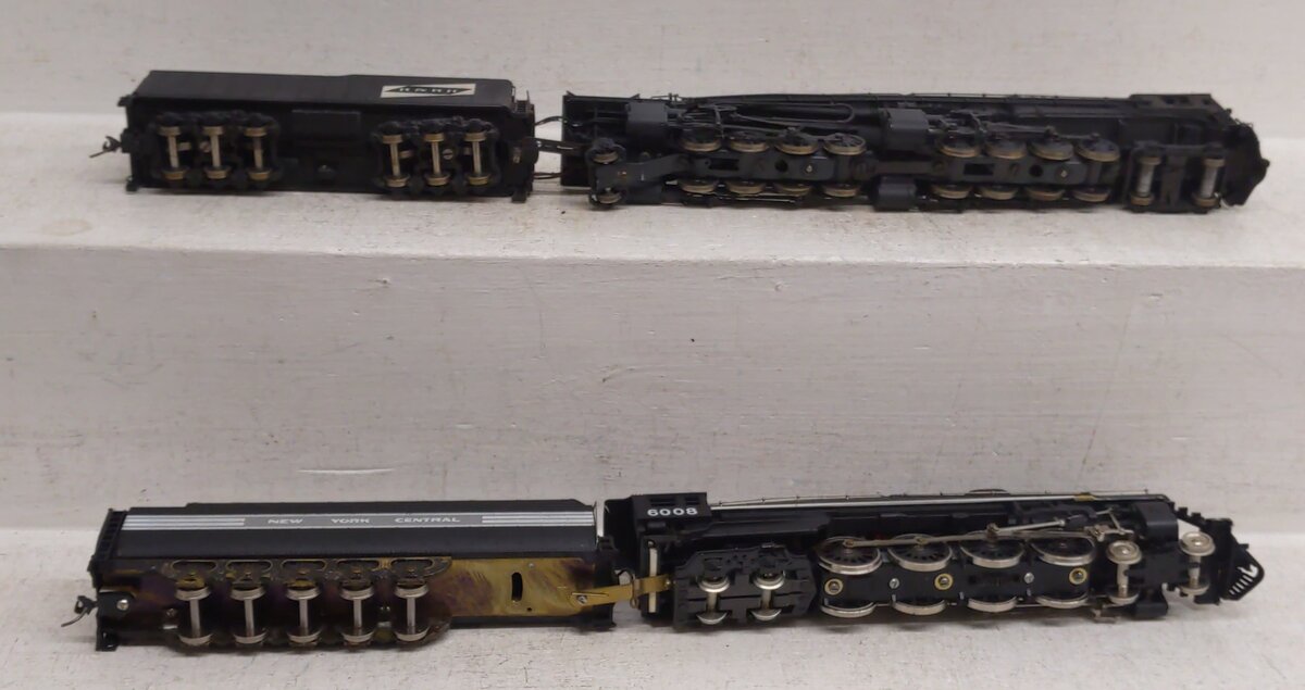 Bachmann & Rivarossi HO Scale Steam Locomotives w/ Tender #6472 #6008 - Painted VG