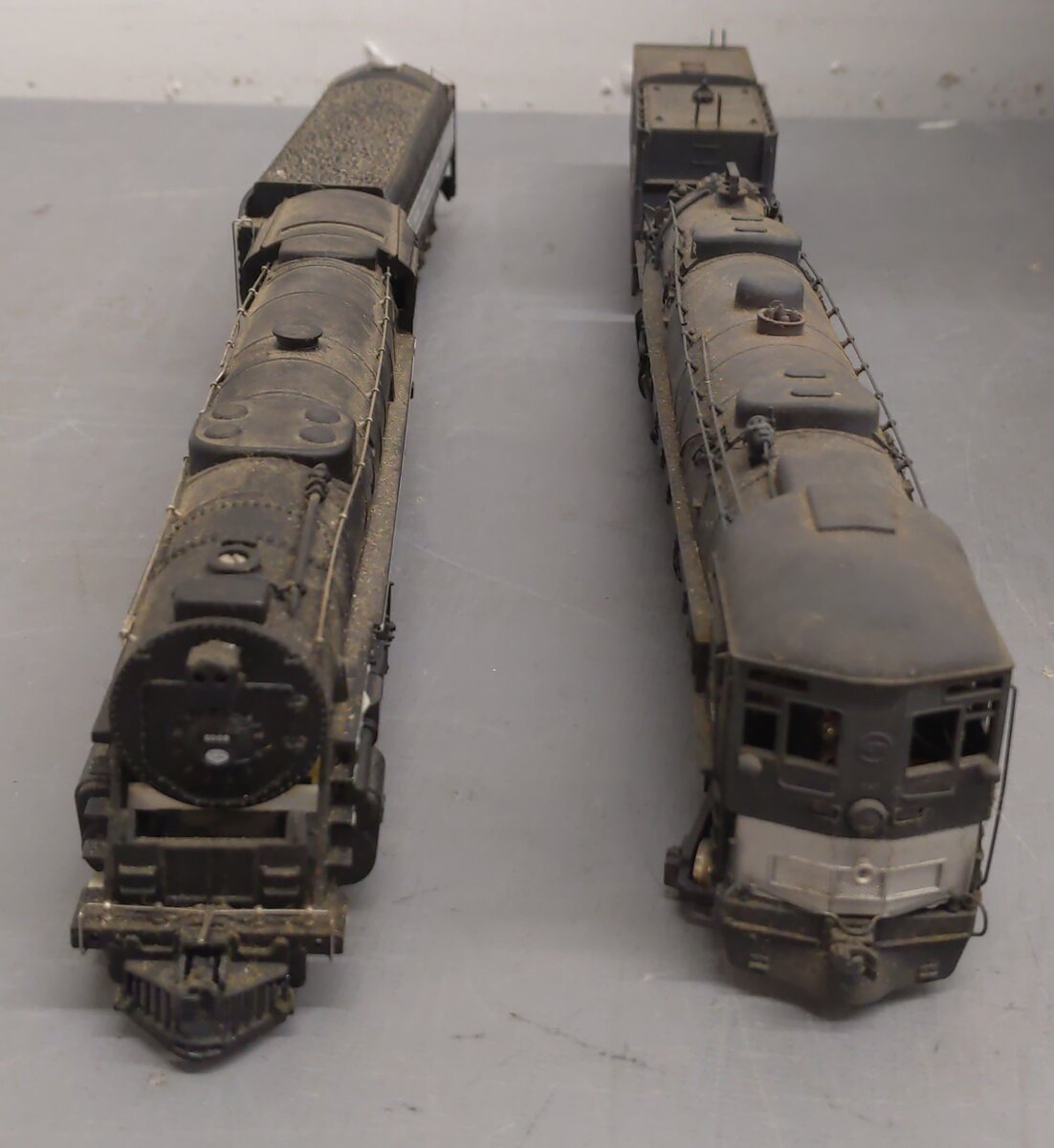 Bachmann & Rivarossi HO Scale Steam Locomotives w/ Tender #6472 #6008 - Painted VG