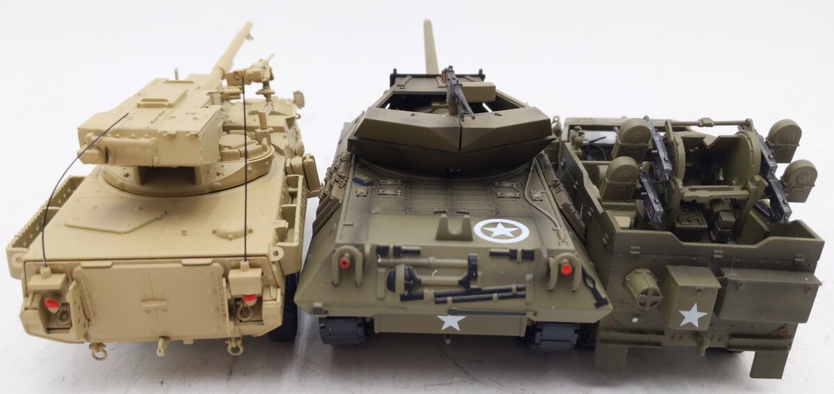 War Master 1:48 Assorted Tank Cars M16 Motor Carriage, M-10, M2 Bradley [3] EX