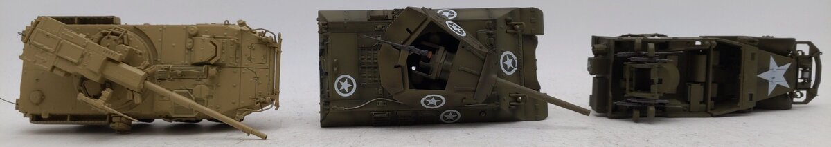 War Master 1:48 Assorted Tank Cars M16 Motor Carriage, M-10, M2 Bradley [3] EX